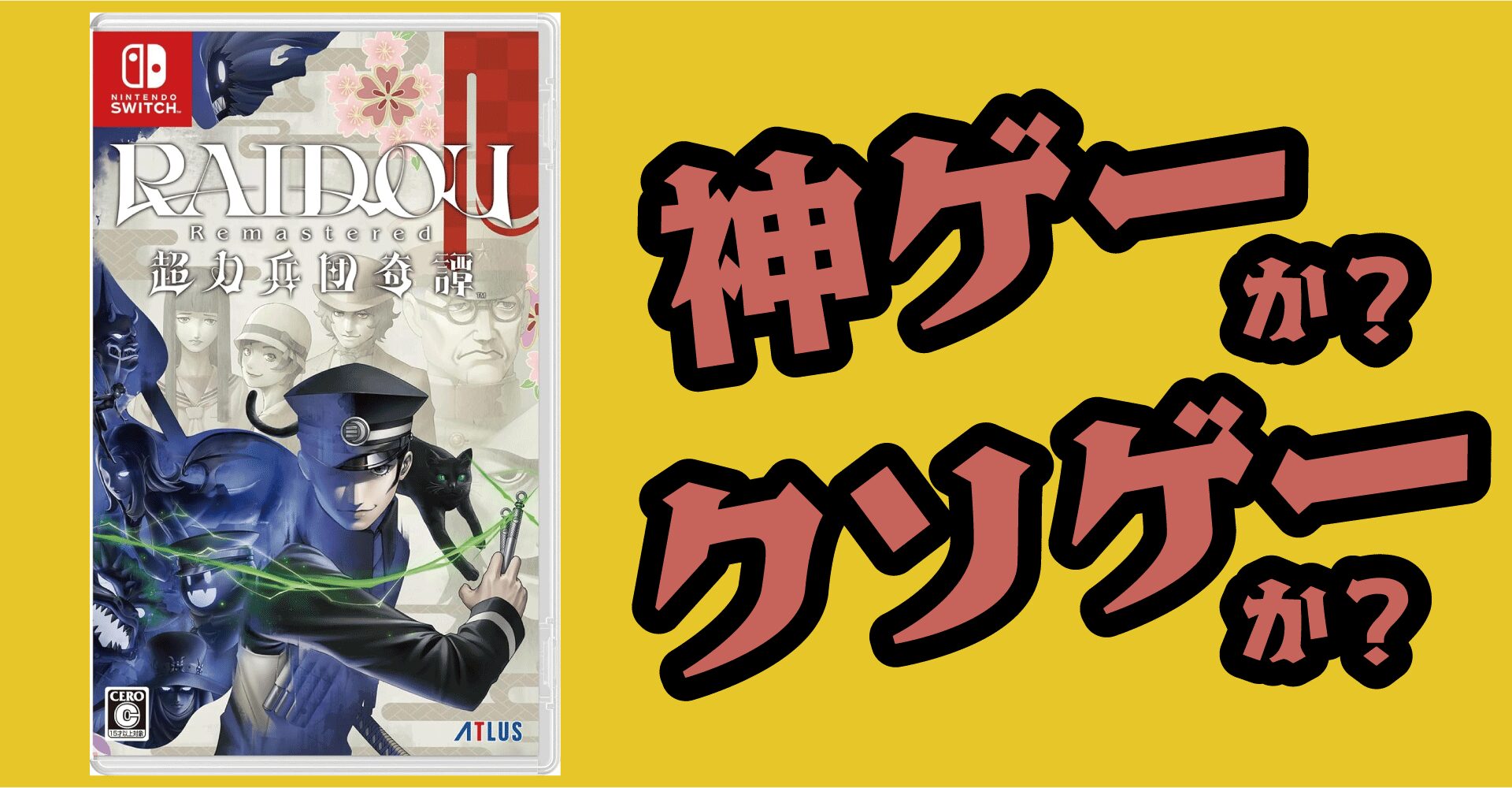 RAIDOU Remasteredは神ゲーか？クソゲーか？感想・レビュー【Switch2・Switch・PS5・PS4・PC】