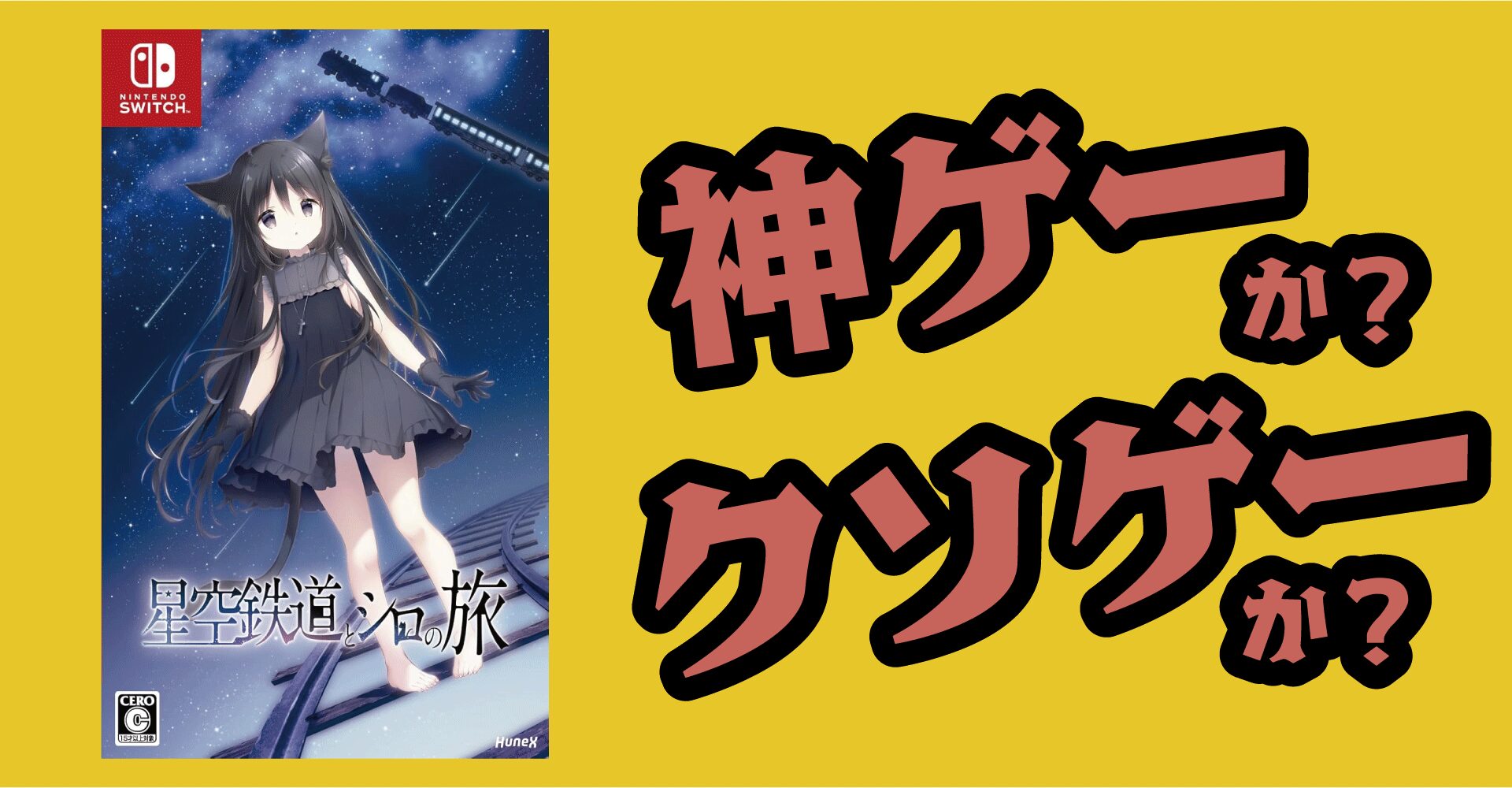 星空鉄道とシロの旅は神ゲーか？クソゲーか？感想・評価・レビュー【Switch】