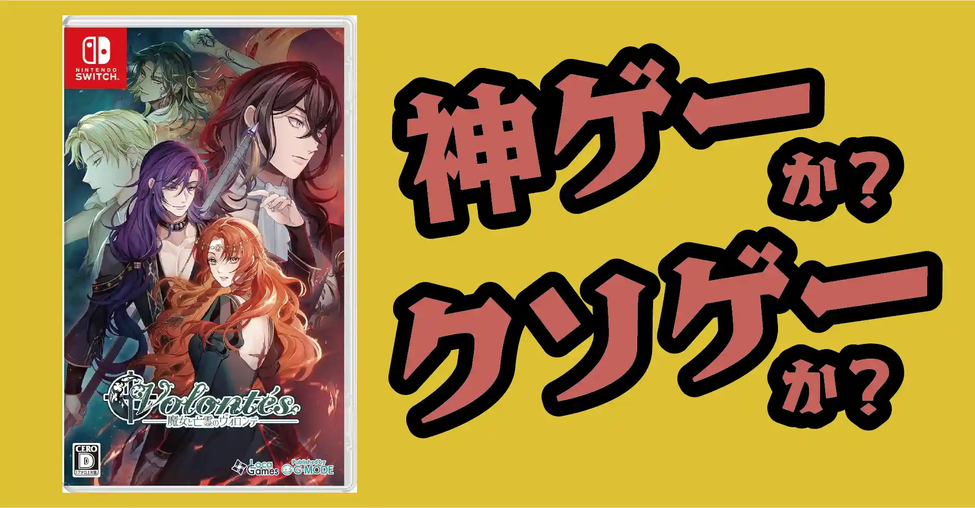 魔女と亡霊のヴォロンテは神ゲーか？クソゲーか？感想・レビュー・評価【Switch】