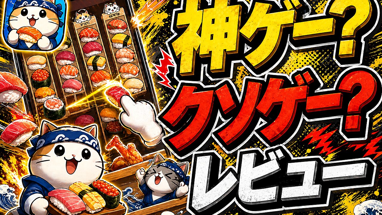 にゃんこ寿司ソートのレビュー用アイキャッチ画像