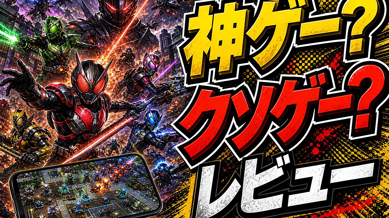 仮面ライダー DEFENSE WARRIORSのレビュー用アイキャッチ画像