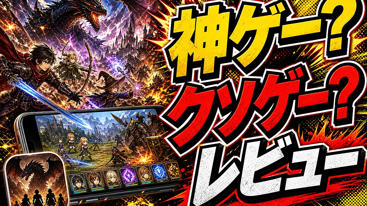 ジョブクエストアドベンチャーのレビュー用アイキャッチ画像