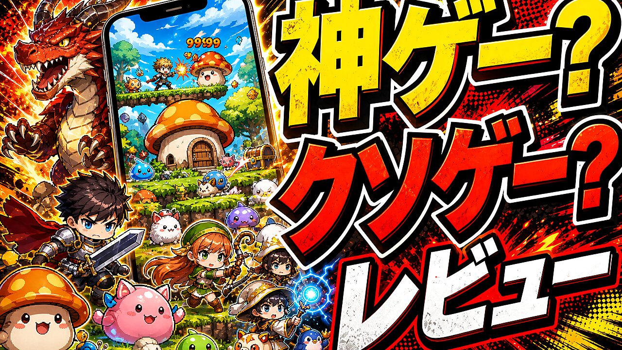 メイプルストーリーR: エボリューションのレビュー用アイキャッチ画像