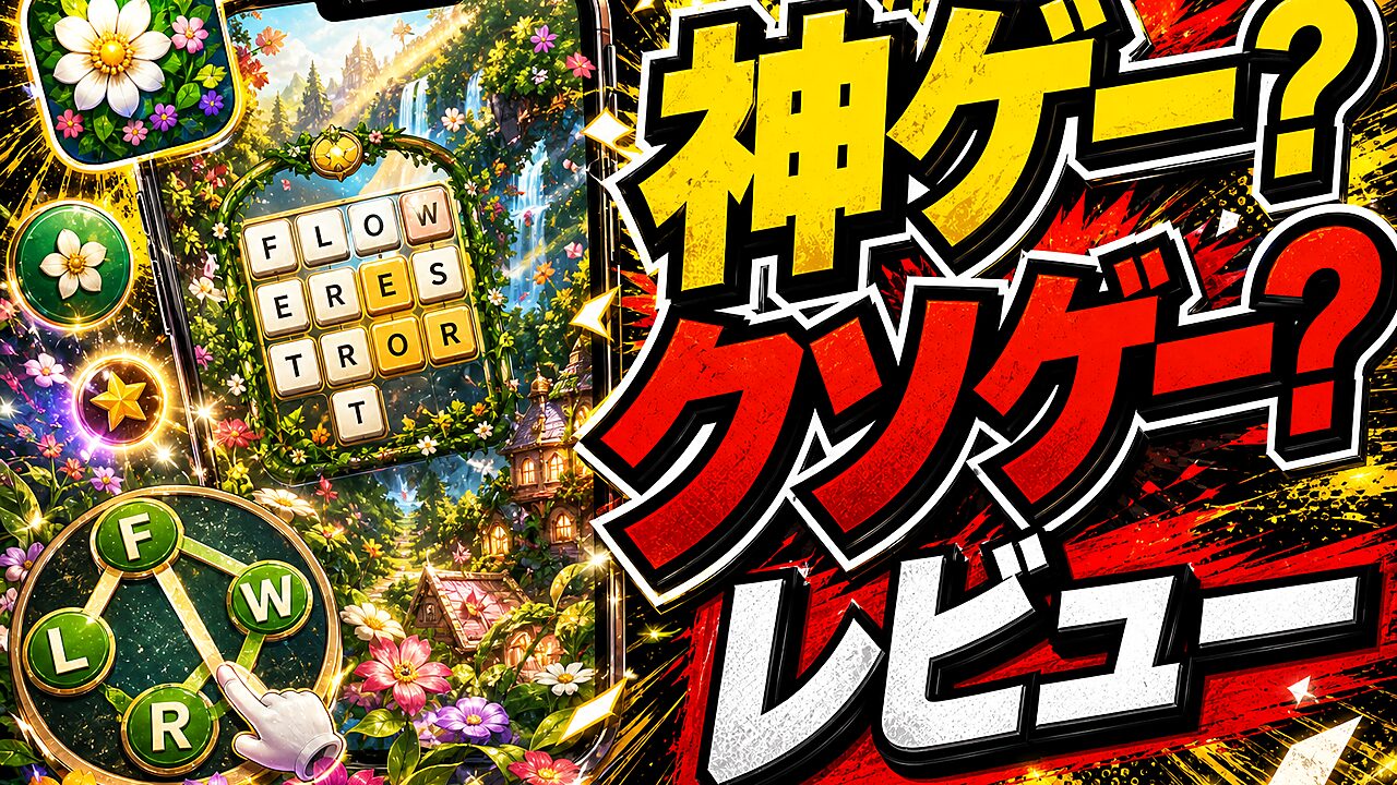 Flower Forest – Word Puzzleのレビュー用アイキャッチ画像