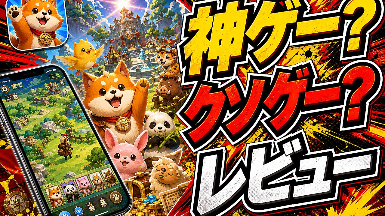 ラッキーどうぶつスイーパーのレビュー用アイキャッチ画像