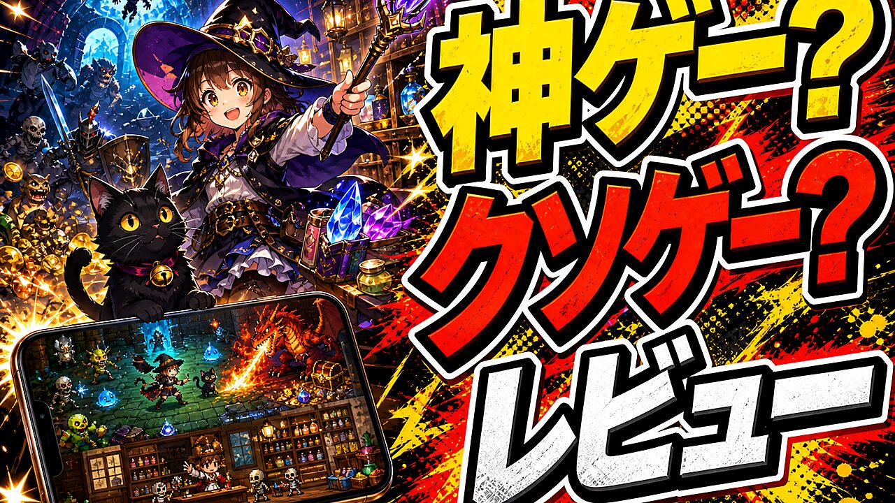 黒猫とリズの魔法のお店のレビュー用アイキャッチ画像