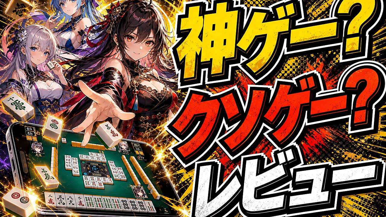 麻雀・iOS・Android・PCのレビュー用アイキャッチ画像