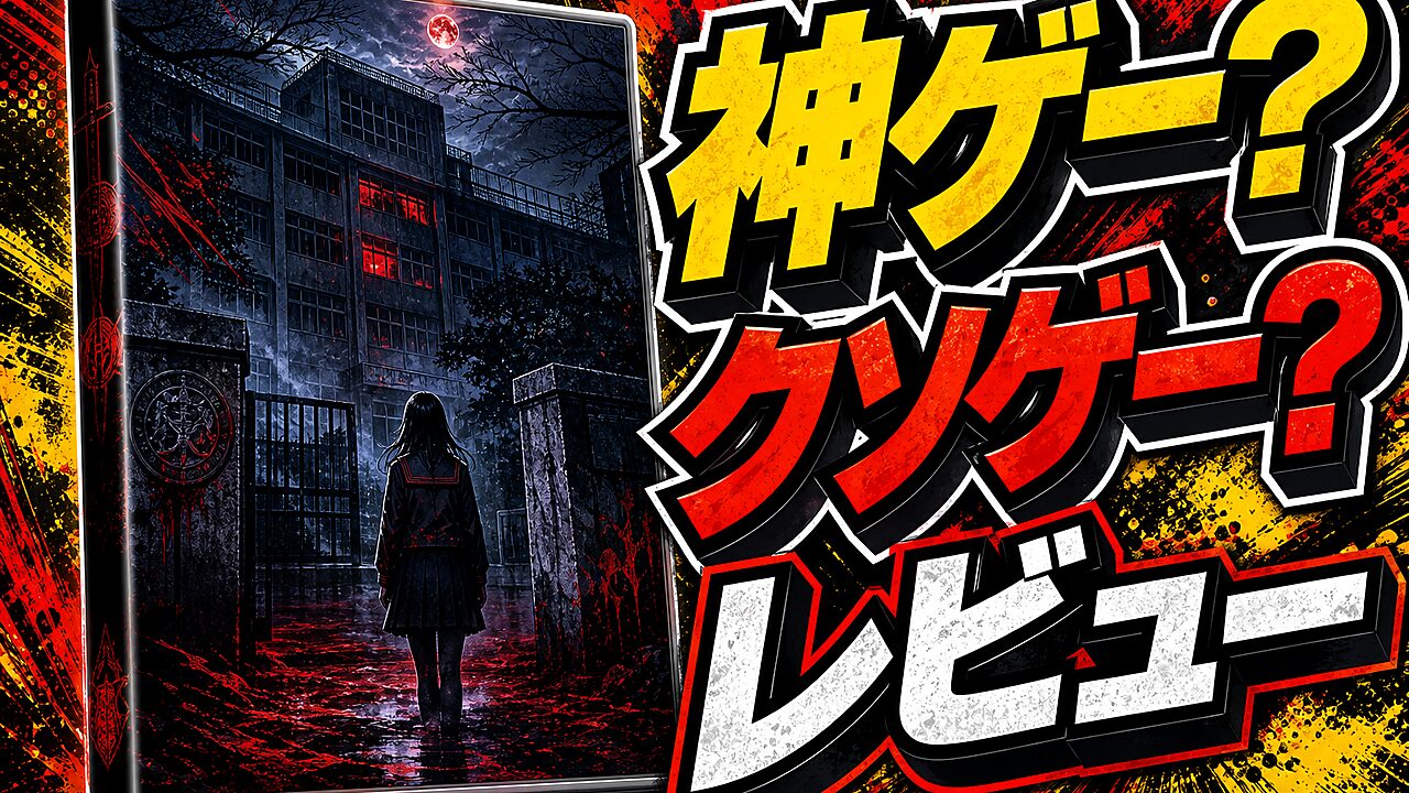 学校であった怖い話と晦 – つきこもりのレビュー用アイキャッチ画像
